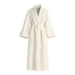 Nour Hammour Sima Wool Coat in Chantilly | Wool Coat | Coveti