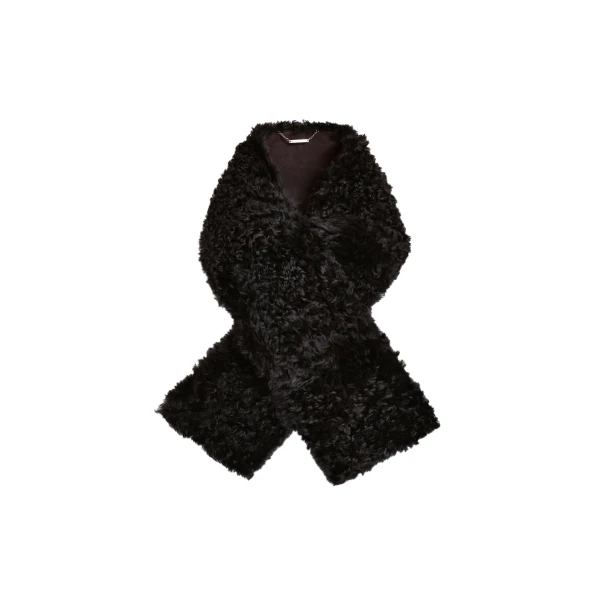 Winter Shearling Scarf in Cocoa