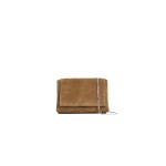 Nour Hammour Zeina Cross-Body Bag in Toffee Suede