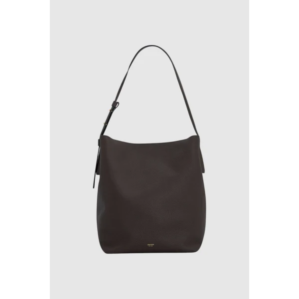 Oroton Alba Pebble Hobo Dark Chocolate, view 2