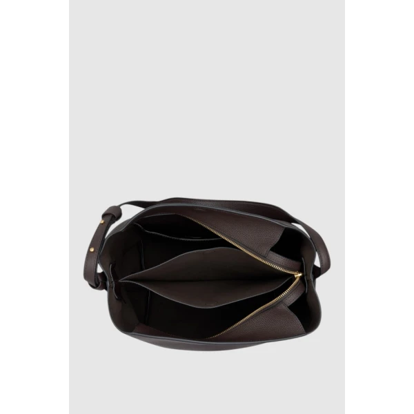 Oroton Alba Pebble Hobo Dark Chocolate, view 6