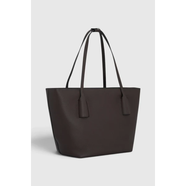 Oroton Alba Pebble Tote Dark Chocolate, view 4