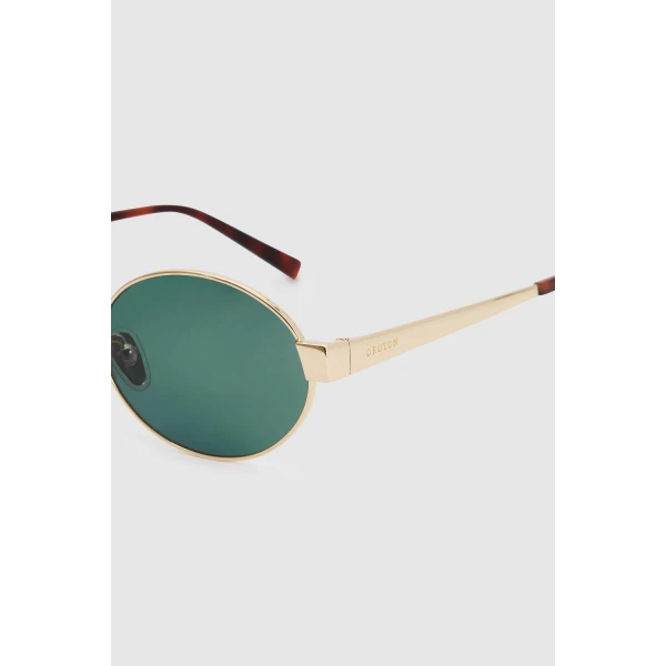 Oroton Alex Sunglasses Gold, view 5