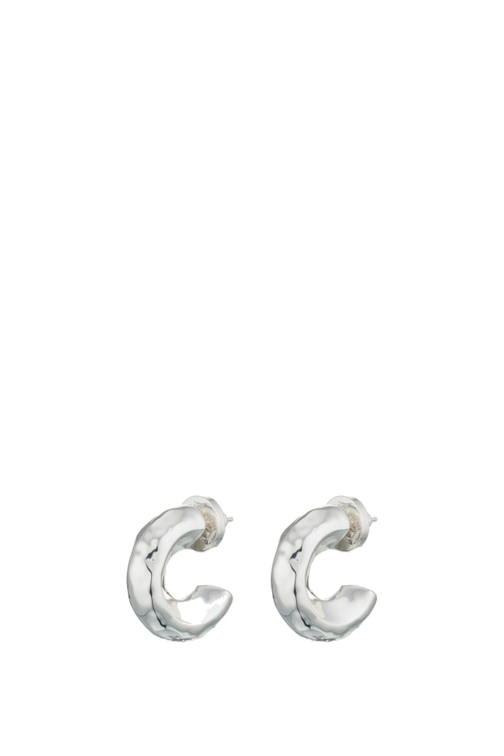 Oroton Aurie Hoop Earrings Bright Silver | Earrings | Coveti Oroton Aurie Hoop Earrings Bright Silver