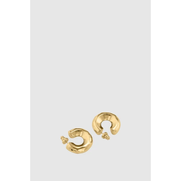 Oroton Aurie Hoops Gold, view 3