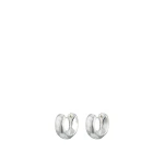 Oroton Aurie Huggie Bright Silver | Earrings | Coveti Oroton Aurie Huggie Bright Silver
