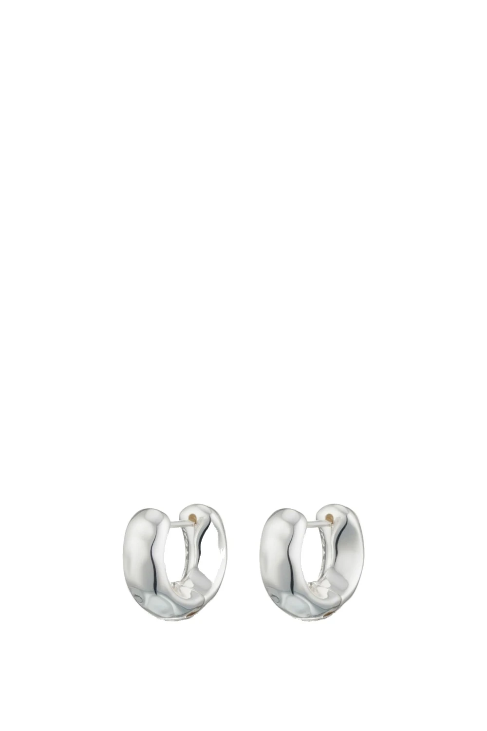 Oroton Aurie Huggie Bright Silver | Earrings | Coveti Oroton Aurie Huggie Bright Silver