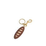 Oroton Bakery Baguette Keyring Chestnut