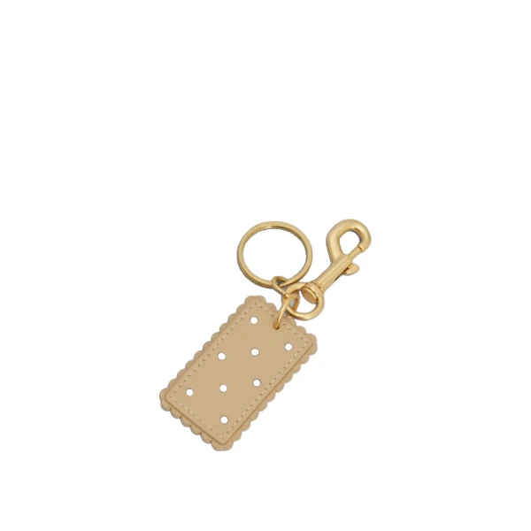 Oroton Bakery Nice Biscuit Keyring Butterscotch