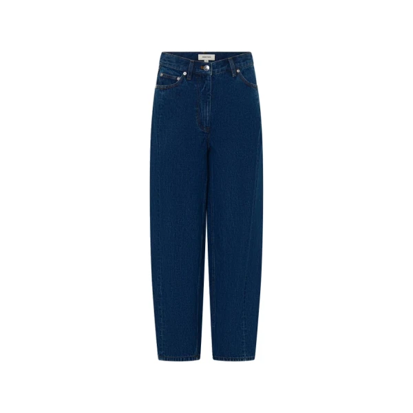 Barrel Leg Denim Jean Indigo Wash