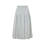 Oroton Basque Detail Skirt Pale Frost