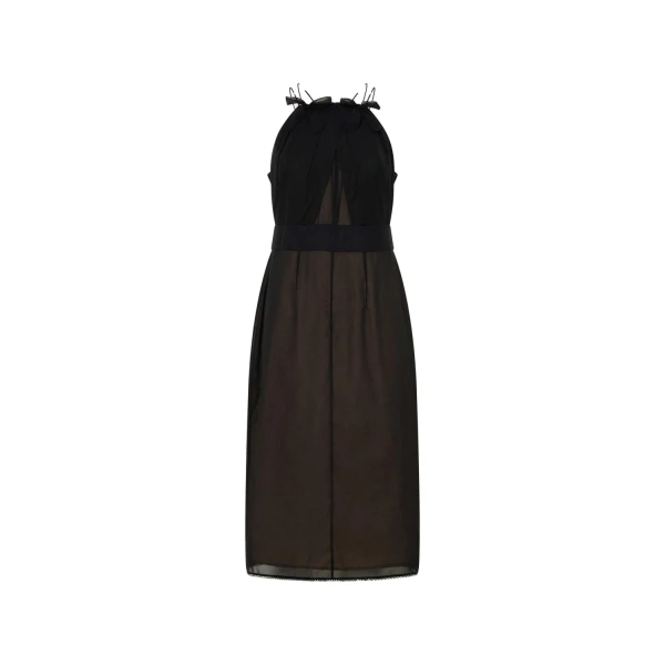 Oroton Bow Detail Dress Black