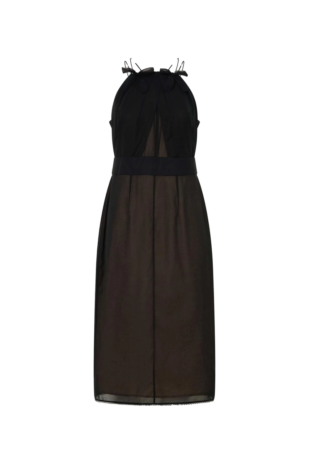 Oroton Bow Detail Dress Black | Midi Dresses | Coveti Oroton Bow Detail Dress Black