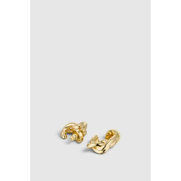 Oroton Briar Hoop Earrings Gold, view 3