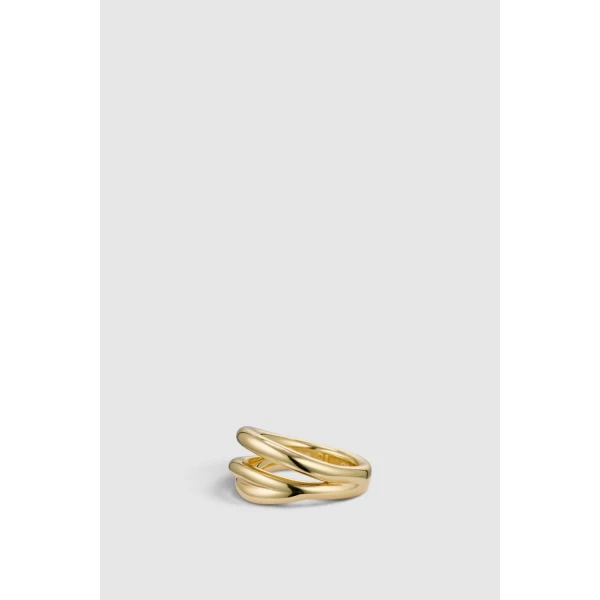 Oroton Briar Split Ring Gold, view 3