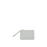 Oroton Broidery Smooth Pouch Frost