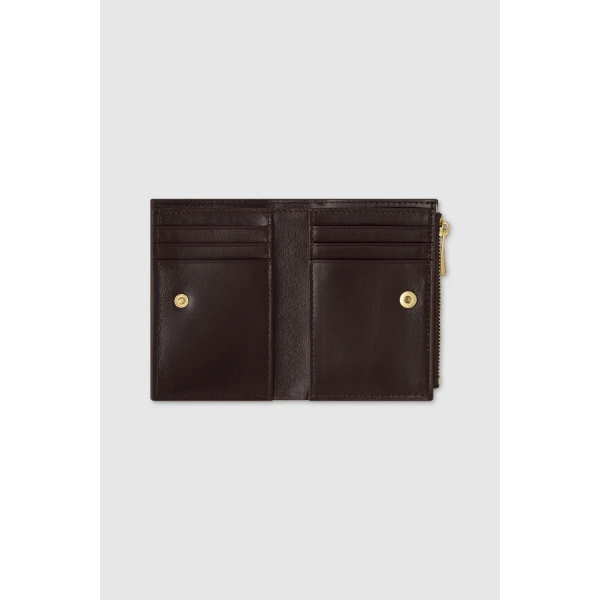 Oroton Cecile 10 Credit Card Mini Zip Wallet Copper, view 3