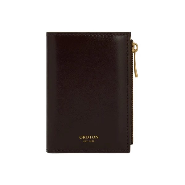 Cecile 10 Credit Card Mini Zip Wallet Copper