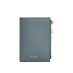 Oroton Cecile Smooth 10 Credit Card Mini Zip Wallet Smoke