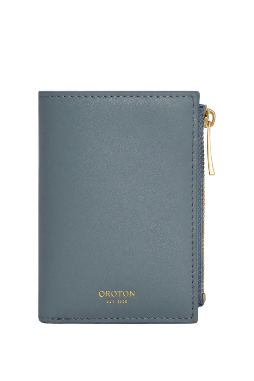 Oroton Cecile Smooth 10 Credit Card Mini Zip Wallet Smoke | Wallets & Purses | Coveti Oroton Cecile Smooth 10 Credit Card Mini Zip Wallet Smoke