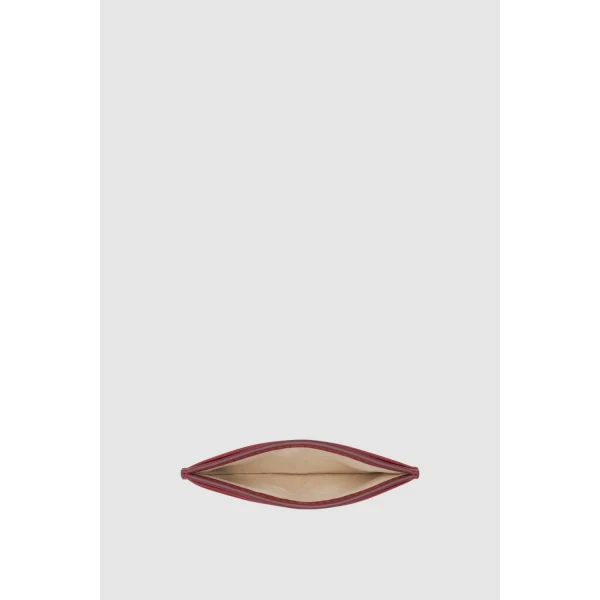 Oroton Cecile Smooth Credit Card Sleeve Garnet, view 2