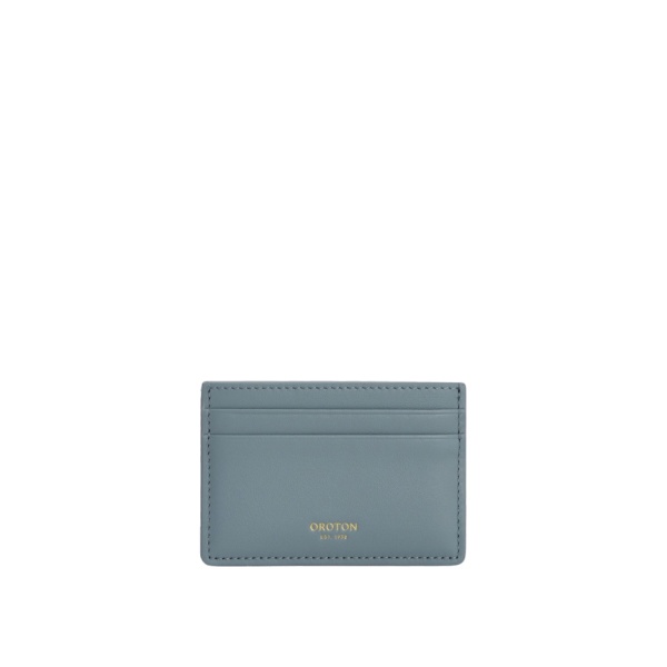 Oroton Cecile Smooth Credit Card Sleeve Smoke