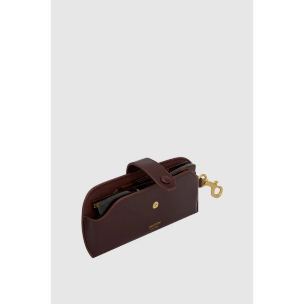 Oroton Cecile Sunglass Case Copper, view 3