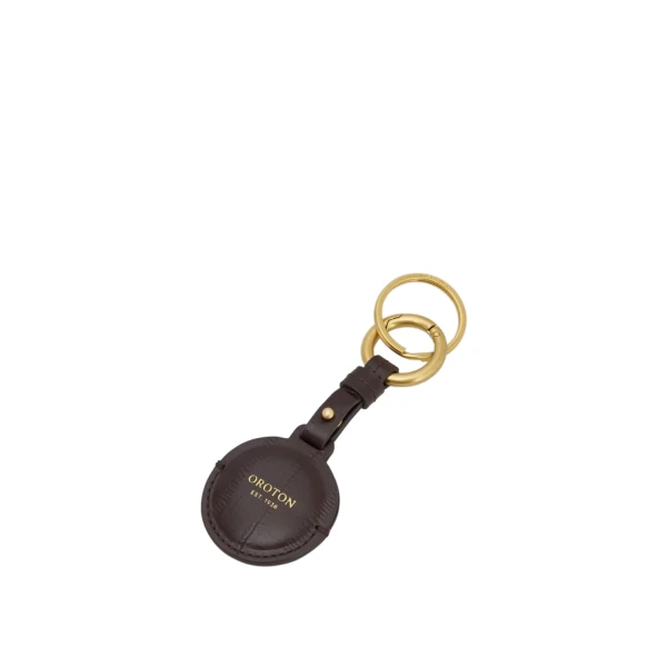 Oroton Cecile Texture Airtag Keyring Mulberry