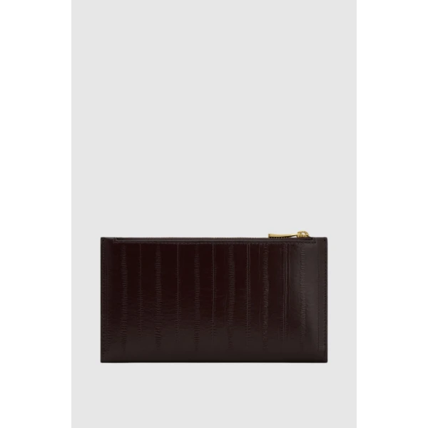 Oroton Cecile Texture Large Wallet Mulberry, view 3