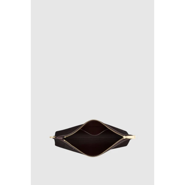 Oroton Cecile Texture Pouch Mulberry, view 4