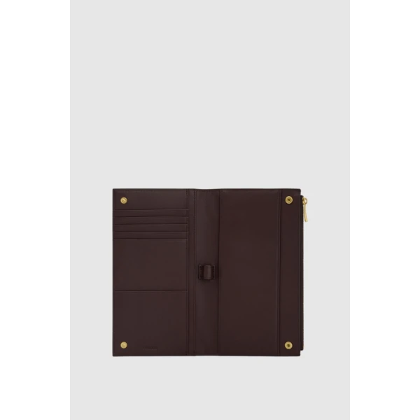 Oroton Cecile Texture Travel Wallet Mulberry, view 2