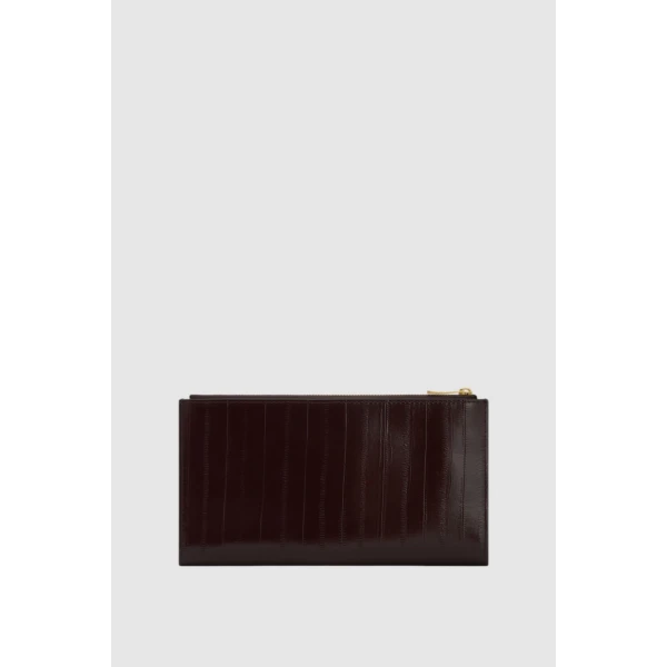 Oroton Cecile Texture Travel Wallet Mulberry, view 3