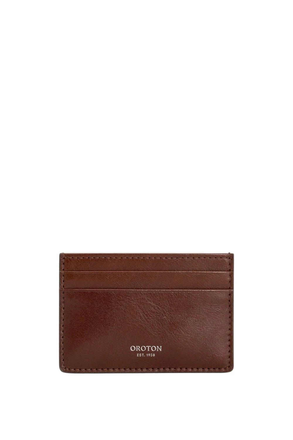Oroton Cecile Vegetable Leather Credit Card Sleeve Dark Chestnut | Wallets & Purses | Coveti Oroton Cecile Vegetable Leather Credit Card Sleeve Dark Chestnut