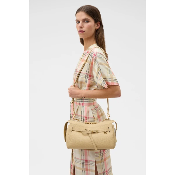 Oroton Cleo Pebble Shoulder Bag Grain, view 3