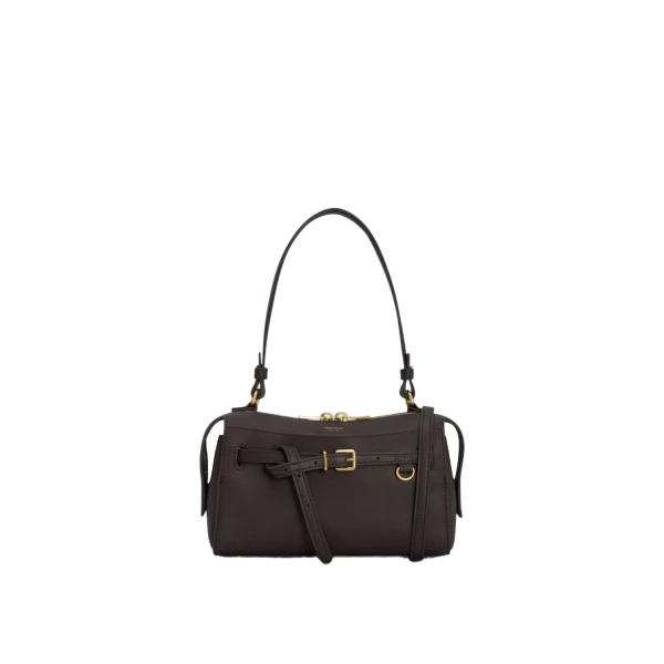 Oroton Cleo Smooth Crossbody Dark Chocolate