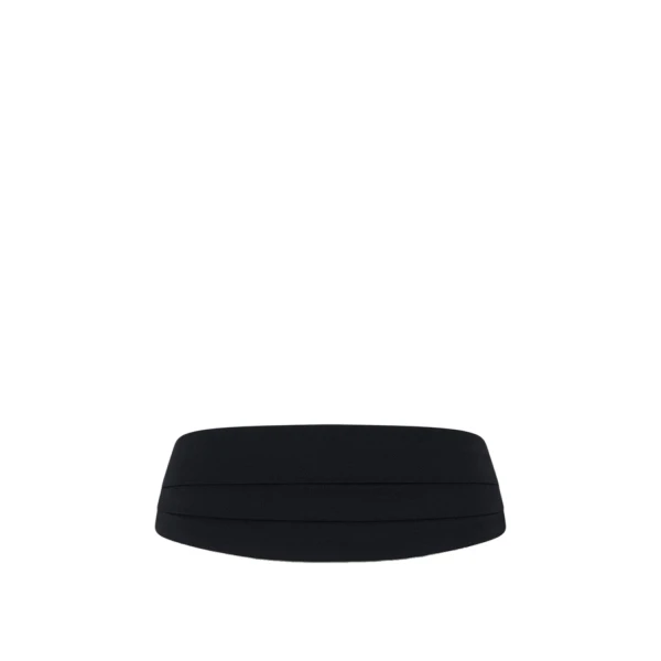 Oroton Cummerbund Wool Belt Black