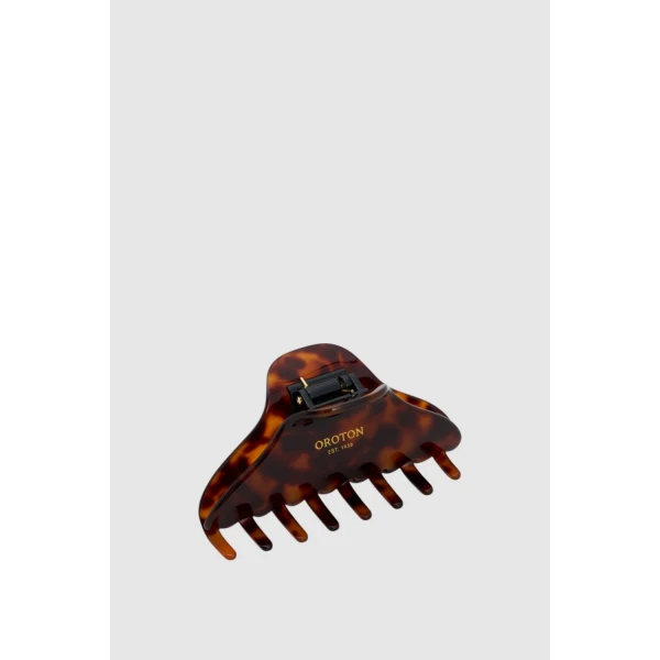Oroton Daphne Claw Clip Tortoise, view 3
