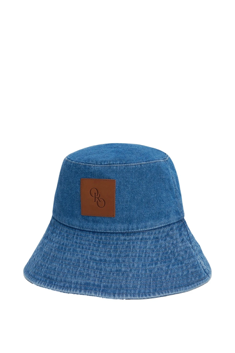 Oroton Denim Bucket Hat Mid Wash Denim | Hats | Coveti Oroton Denim Bucket Hat Mid Wash Denim