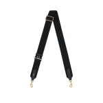 Oroton Essential Bag Strap Black/Brass