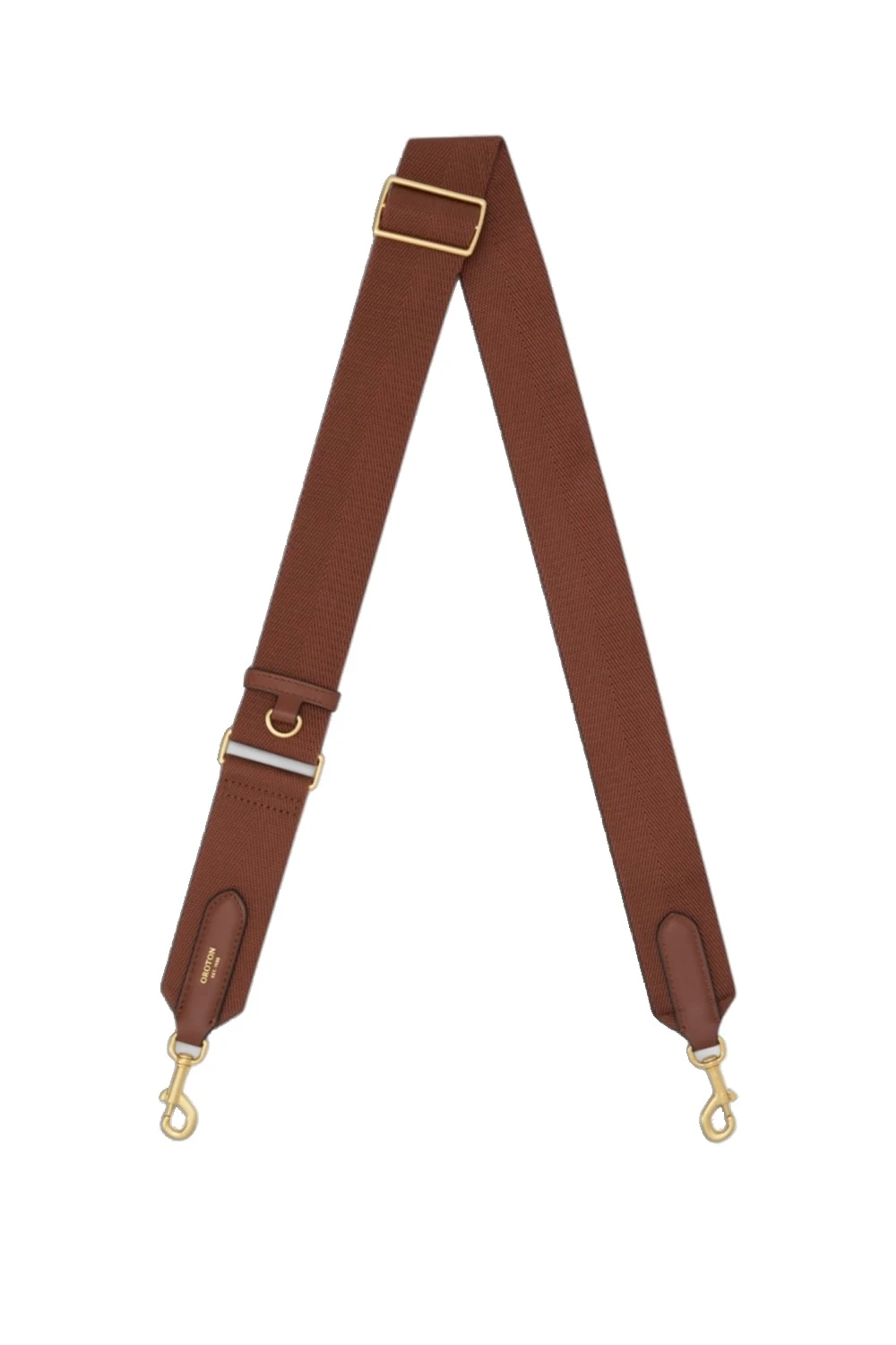 Oroton Essential Bag Strap Chestnut/Brass | Bag Straps | Coveti Oroton Essential Bag Strap Chestnut/Brass