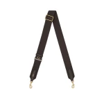 Oroton Essential Bag Strap Dark Choc/Brass | Bag Straps | Coveti Oroton Essential Bag Strap Dark Choc/Brass