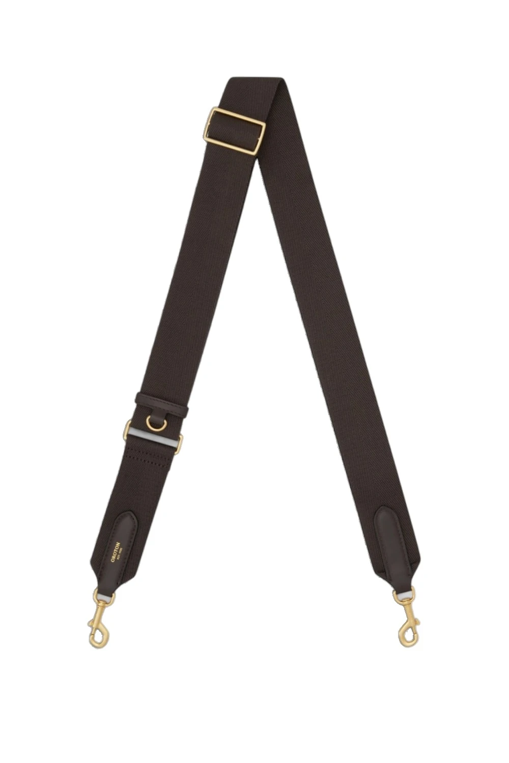 Oroton Essential Bag Strap Dark Choc/Brass | Bag Straps | Coveti Oroton Essential Bag Strap Dark Choc/Brass