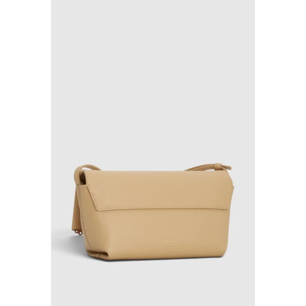 Oroton Etta Smooth Broidery Medium Clutch Butterscotch, view 6