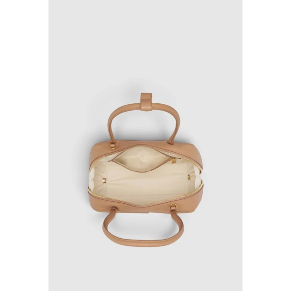 Oroton Everette Smooth Small Day Bag Praline, view 4