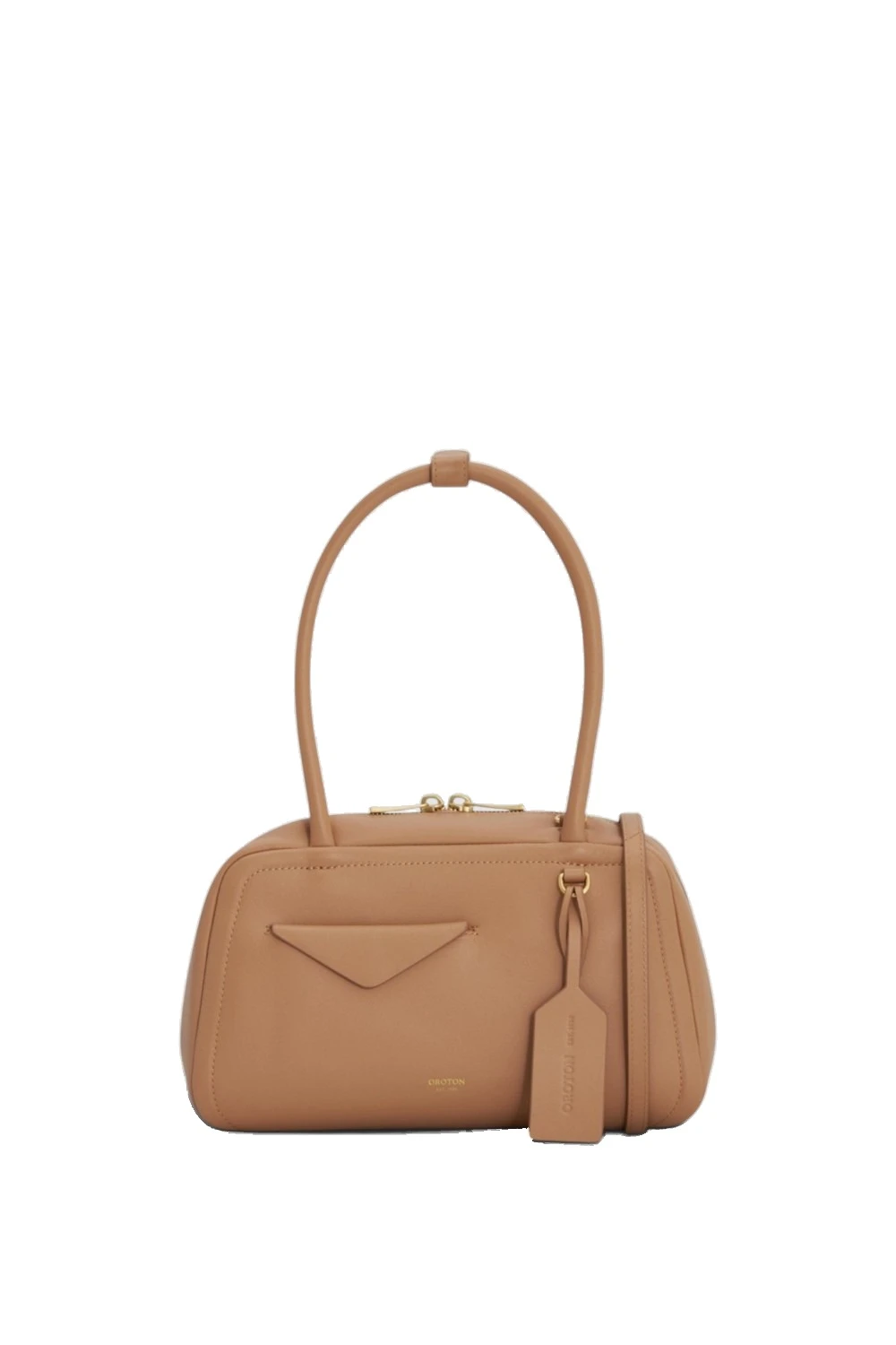 Oroton Everette Smooth Small Day Bag Praline | Shoulder & Crossbody Bags | Coveti Oroton Everette Smooth Small Day Bag Praline