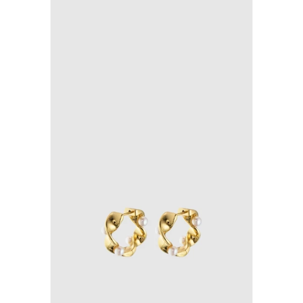 Oroton Felicity Huggies Pearl/Gold, view 3