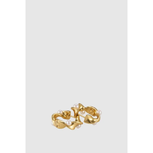 Oroton Felicity Huggies Pearl/Gold, view 4
