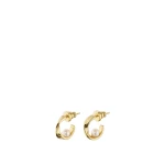 Oroton Felicity Small Hoops Pearl/Gold