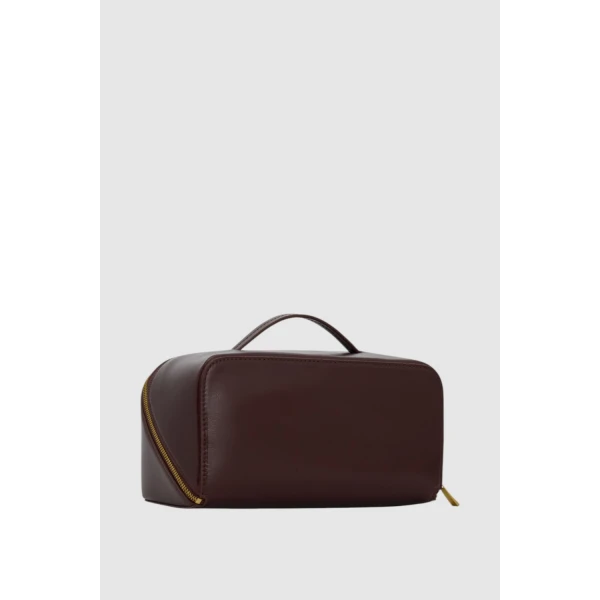 Oroton Fife Large Beauty Case Copper, view 3