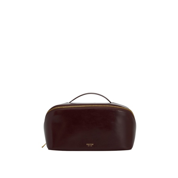 Oroton Fife Large Beauty Case Copper